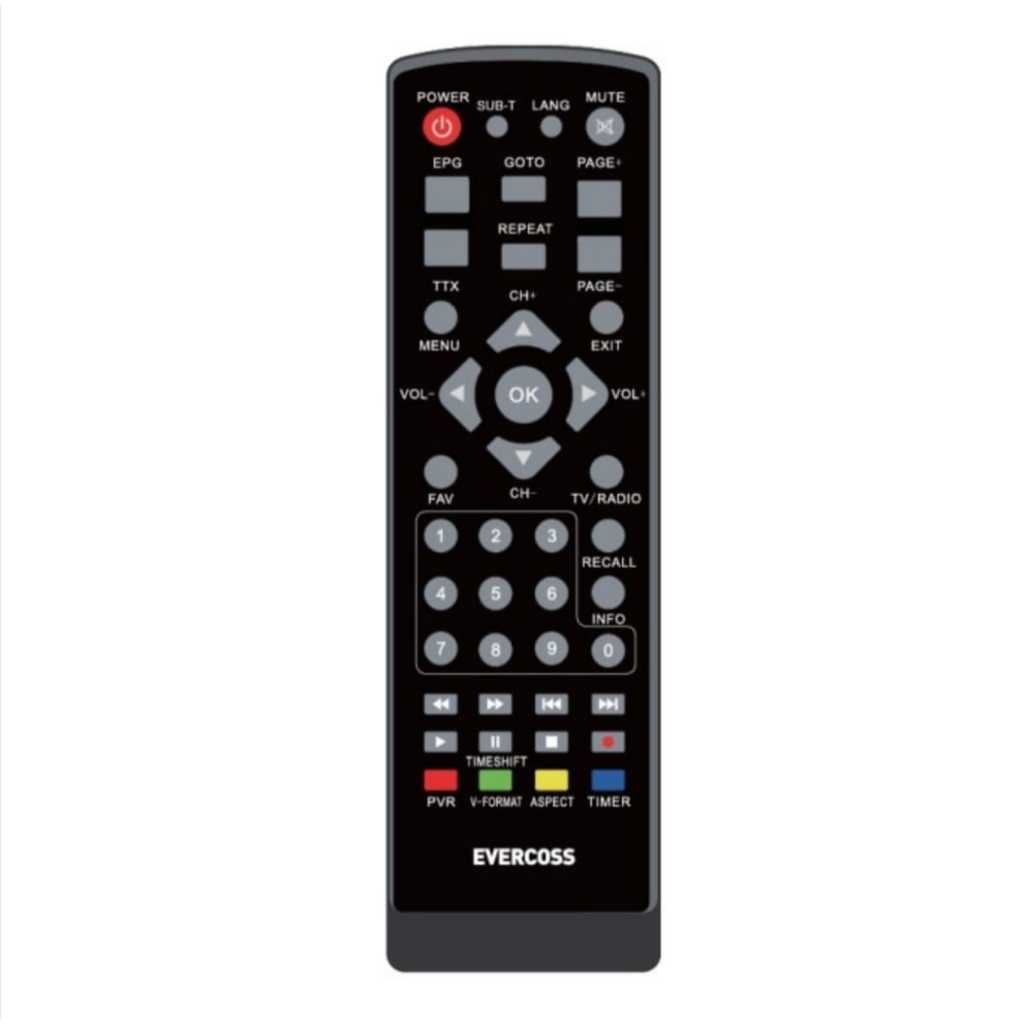 Remot Evercoss Remote STB Set Top Box Evercoss Universal