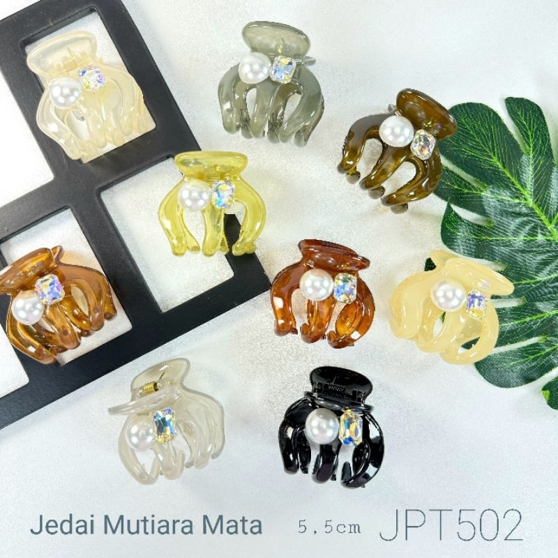 Claw Clip | Jedai | Jedai Rambut | Jepit Rambut Crop Mutiara | BDT