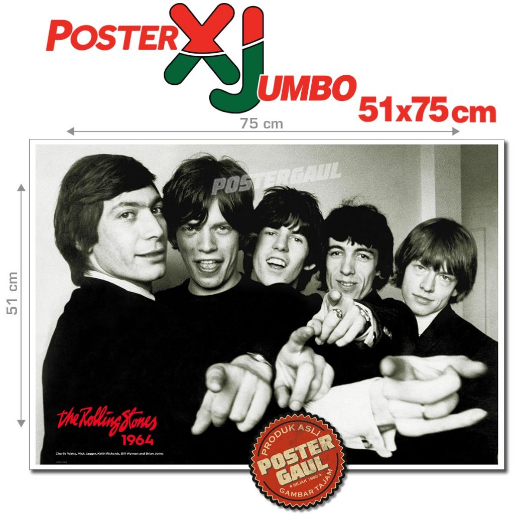 Poster XJumbo THE-ROLLING STONES #XJFJP507 - ukuran 51 x 75 cm