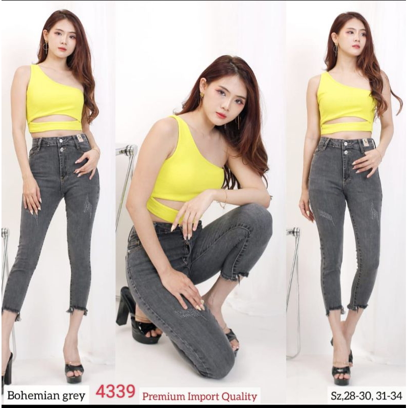 celana jeans wanita evodom boh Emin 4339