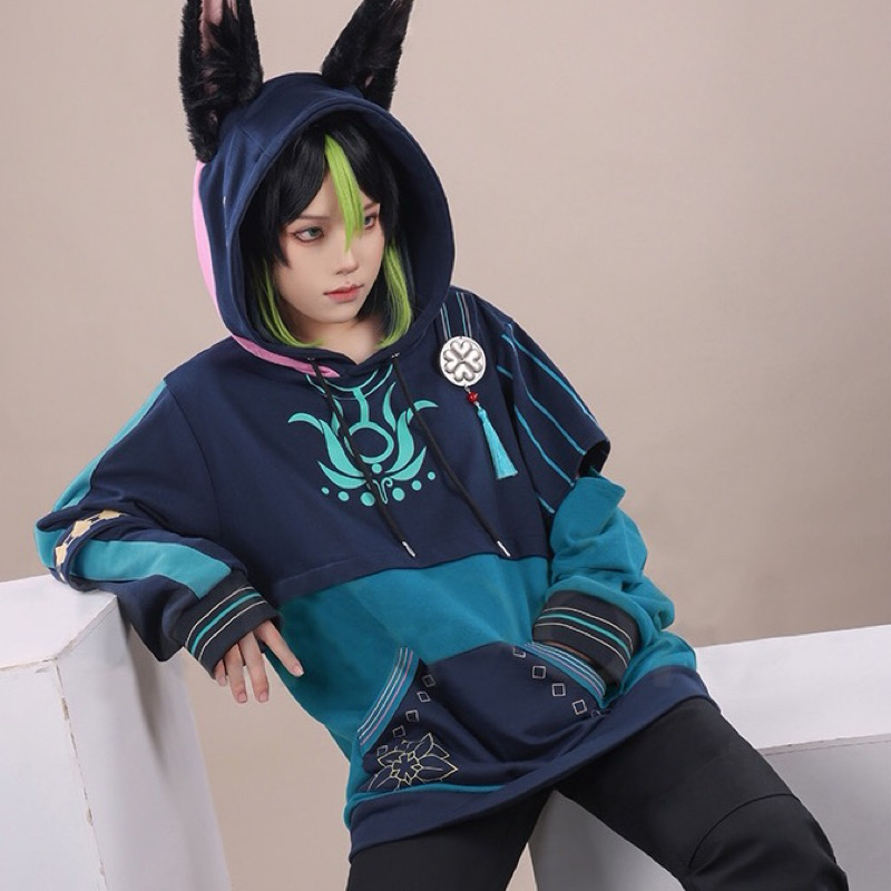 Tighnari Genshin Impact Jaket Cosplay Cosplayer Anime Games Unisex GenshinImpact Karakter Fleece Jac