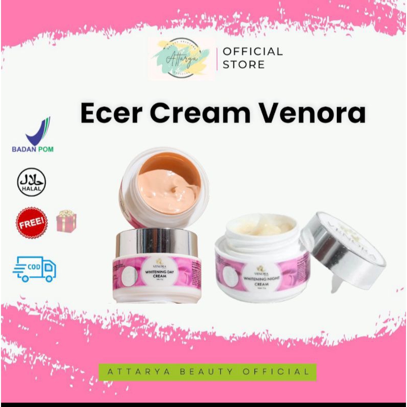 ECER CREAM VENORA DAY/NIGHT/SABUN/TONER LENGKAP