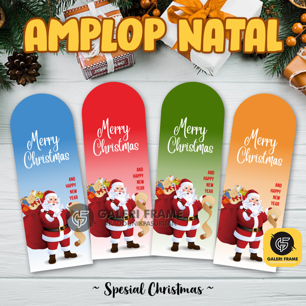 

AMPLOP NATAL DAN ANGPAO HARI NATAL SPESIAL CHRISTMAS - AMPLOP KARTUN SINTERKLAS LUCU - ANGPAO KARTUN SINTERKLAS