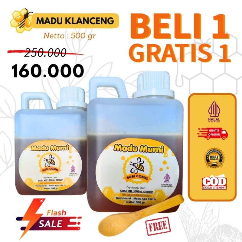 

MADU KLUKUT KLANCENGAsli 100% BELI 1 BTL GRARIS 1 BTL TRIGONA