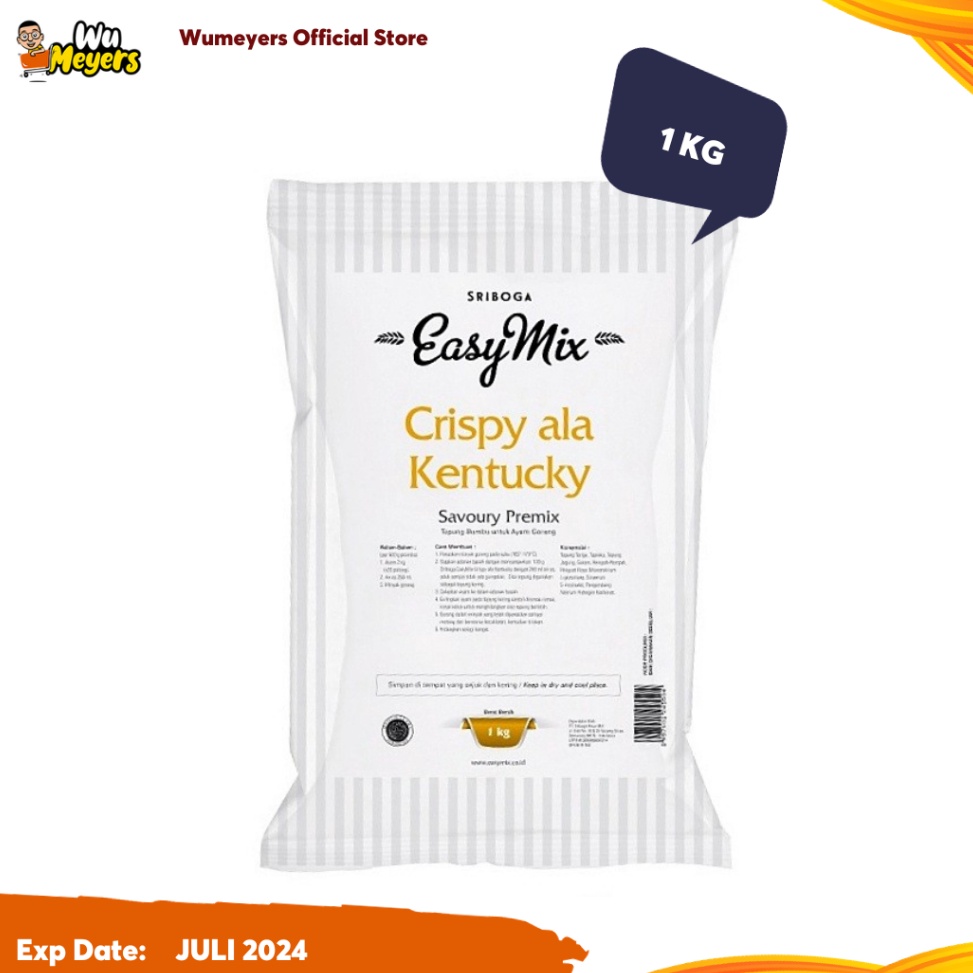 

Sup3r Pr0m0 Tepung Easymix Crispy Ala Kentucky 1kg Sriboga [HARGA 2 PCS]