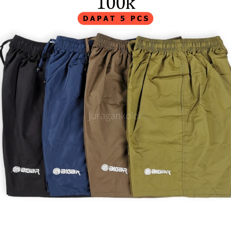 Terlaris Celana Pendek Pria 100 Ribu Dapat 5 Pcs Kolor Boxer Dewasa Cowok Santai Polos Bordir.