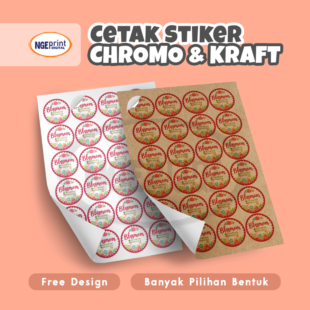 

[VINTAGE KRAFT] Cetak Stiker KRAFT Label Makanan Custom / Cetak Stiker Label Makanan Minuman CHROMO / Stiker Label CHROMO Kemasan Makanan & Minuman A3+ / Sticker Label Makanan Murah / Stiker Label KRAFT Aesthetic KRAFT