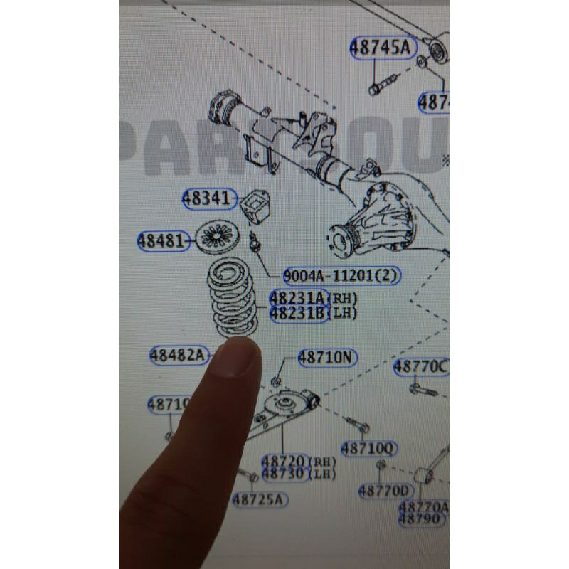 per keong spring belakang avanza xenia 2019 2020 2021 ori