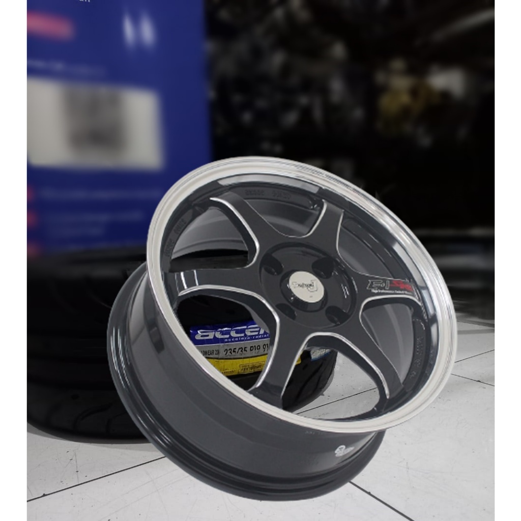 velg SAMLONG JF ring 15 lebar 65 pcd 4x100 velg mobil racing r15 gratis ongkir