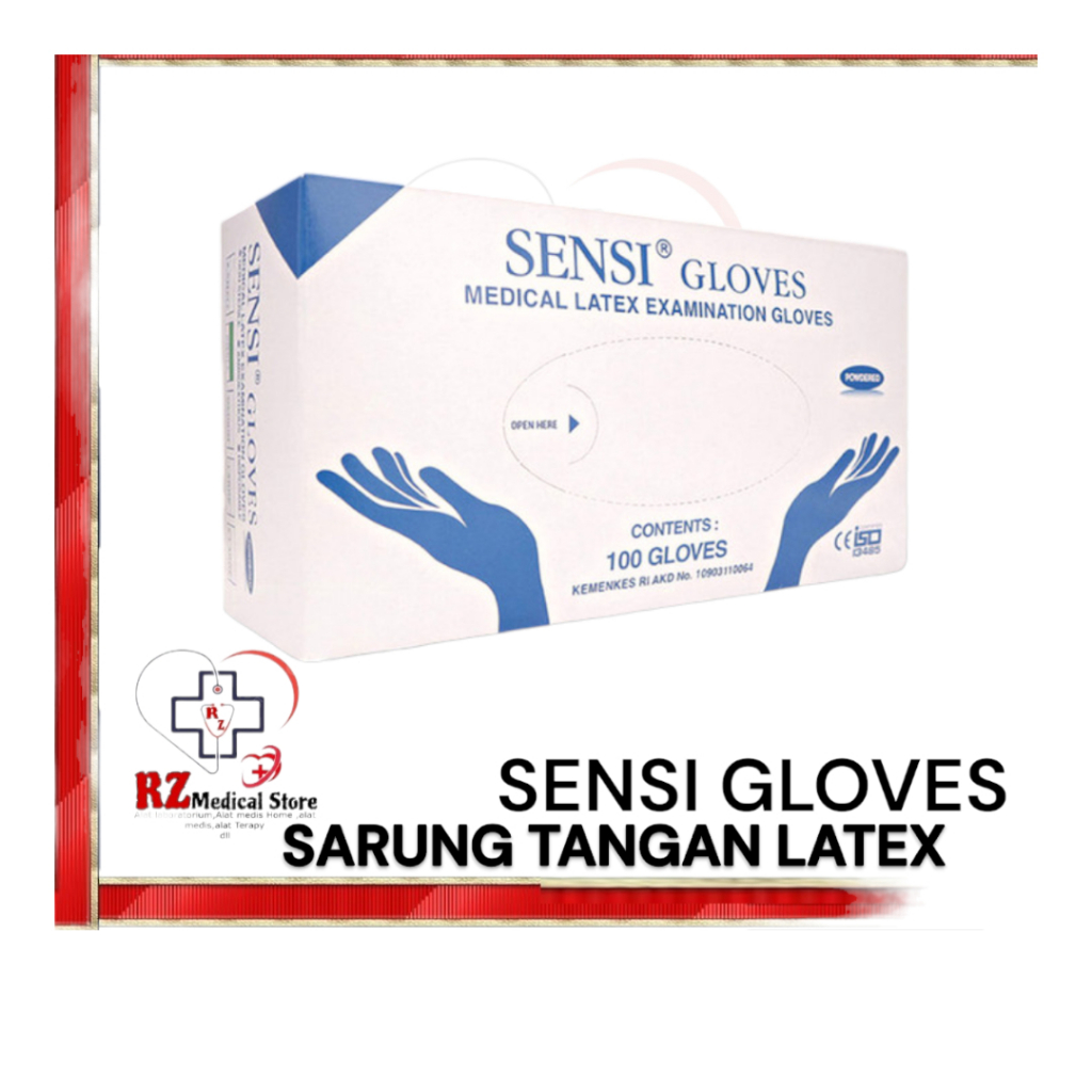 SENSI - Sarung Tangan Sensi Latex | Sensi Gloves Latex -S, M & L