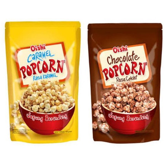 

I8100 Oishi Coklat / Caramel Popcorn/ Camilan Snack Jagung Pop Corn Coklat / Karamel 100 Gram murah w7zzj