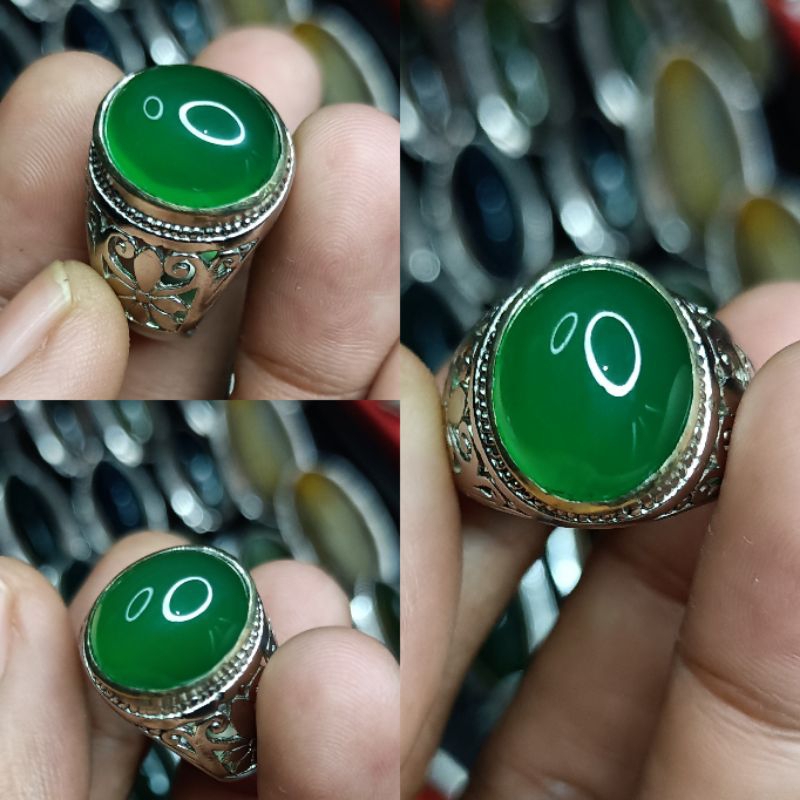 BATU AKIK ANGGUR IJO LUMUT