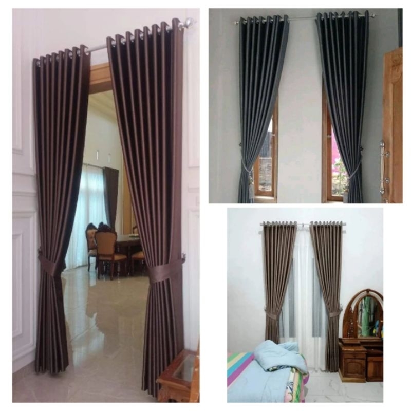 Gorden Blackout 2 Meter 250cm Gorden Blackout Import Glossy Gorden Jendela Panjang Gorden Blackout M