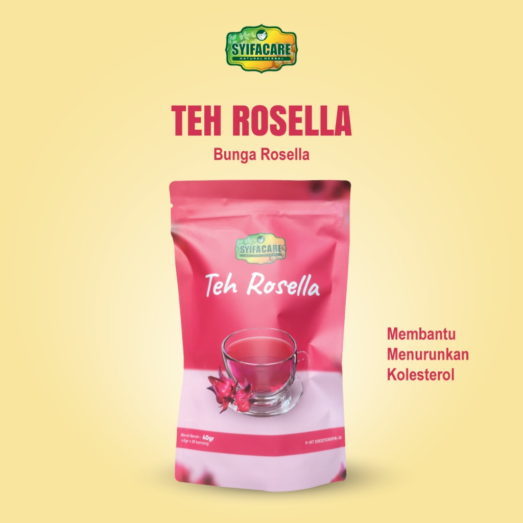 

Teh Rosella Syifacare - Teh Celup 100% Bahan Alami Herbal Bunga Rosella Tanaman Hibiscus Sabdariffa 20 Tea Bag