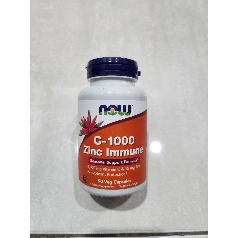 Now Foods C- 1000 Zinc Immune Vitamin C 90 Veg Capsules
