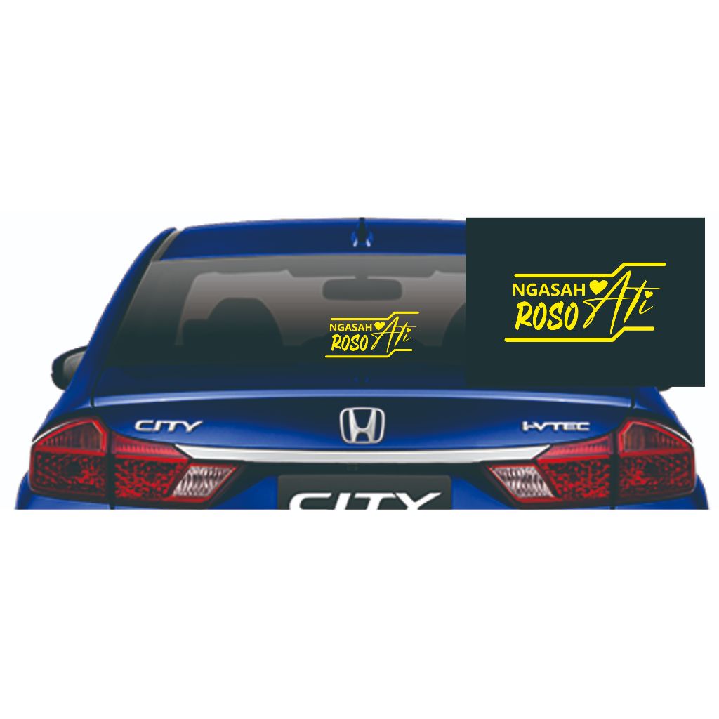 STIKER KACA MOBIL BELAKANG KATA KATA BIJAK CUTTING STICKER