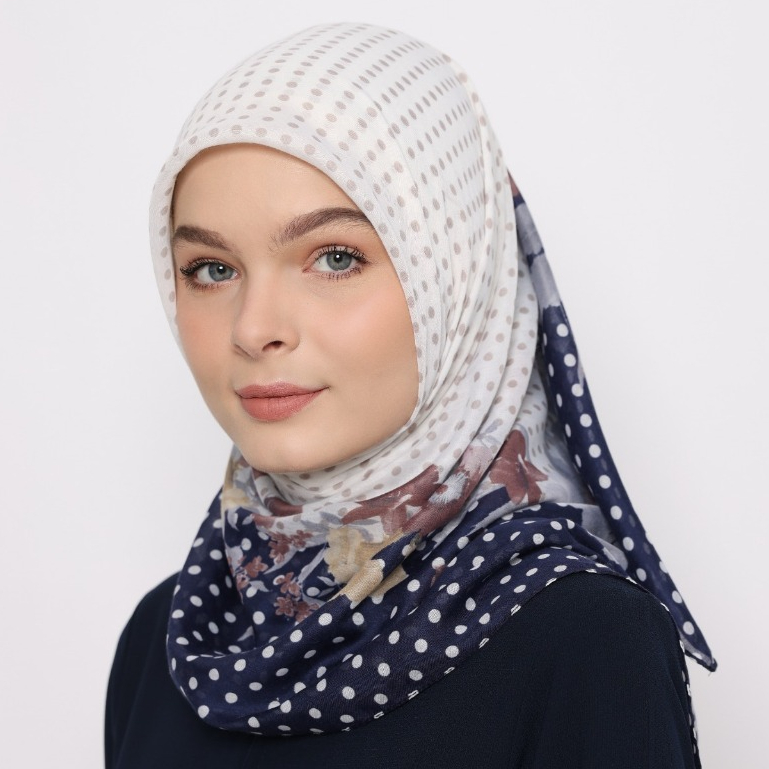 NAVY Series  Miss Color Voile Scarf Ultrafine Polyspun - Hijab Size 120*120 cm-PUANTE Series
