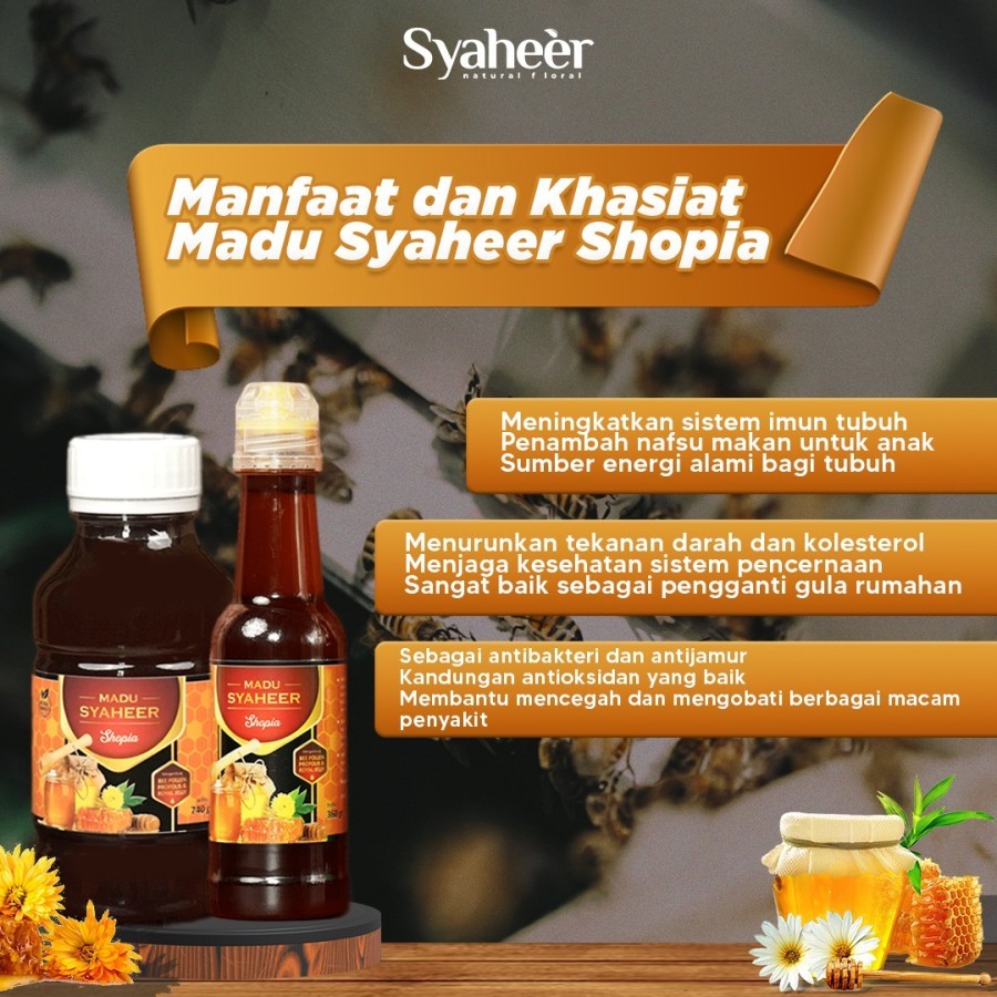

Madu Syaheer Shopia 100% Madu Murni - Meningkatkan Daya Tahan Tubuh - BOOSTER Imun Keluarga - Menjaga Kesehatan Tubuh - AMPUH TURUNKAN DEMAM - Qualitas Premium.