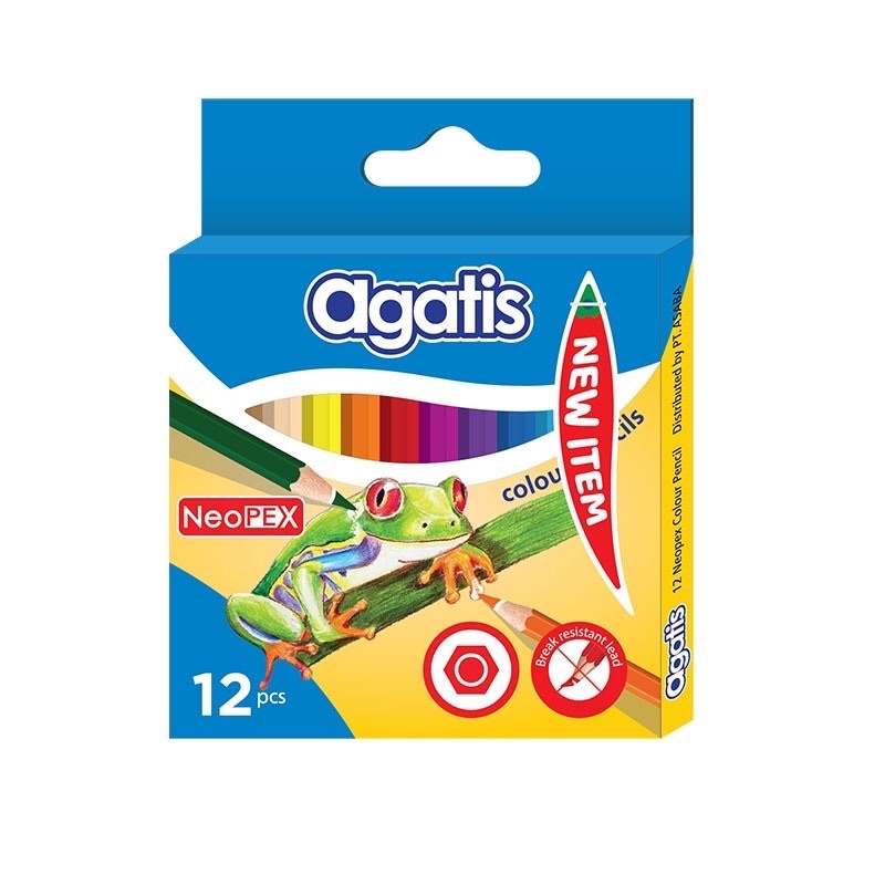 

AGATIS - Pensil Warna isi 12pcs Pendek