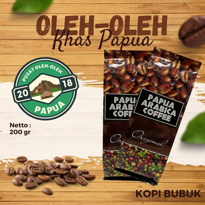 

Papua Arabica Coffee Original Cap Garuda 200gr | Kopi Papua | kopi arabika