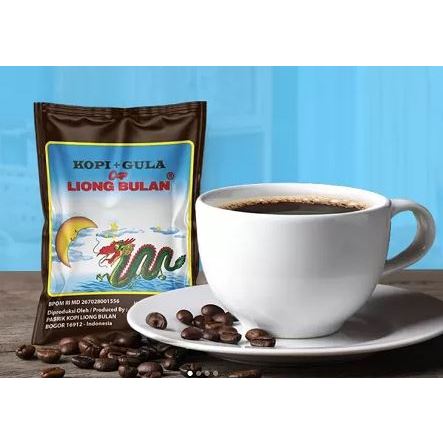 

Kopi + Gula cap Liong Bulan 28gr isi 20 sachet