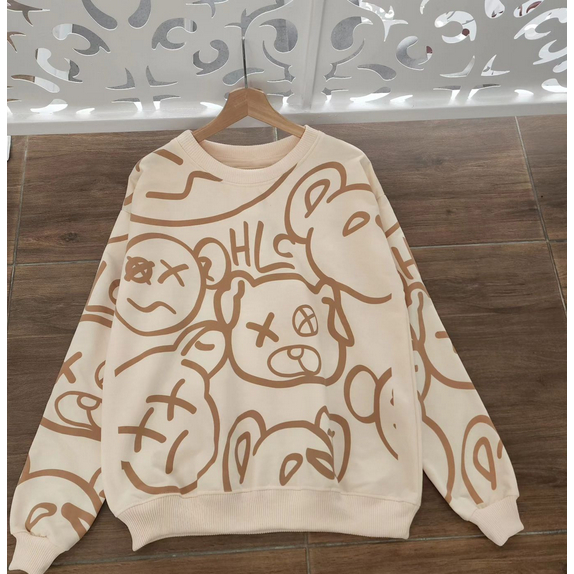 HLC BEAR SERIES BASIC SWEATER OVERSIZE