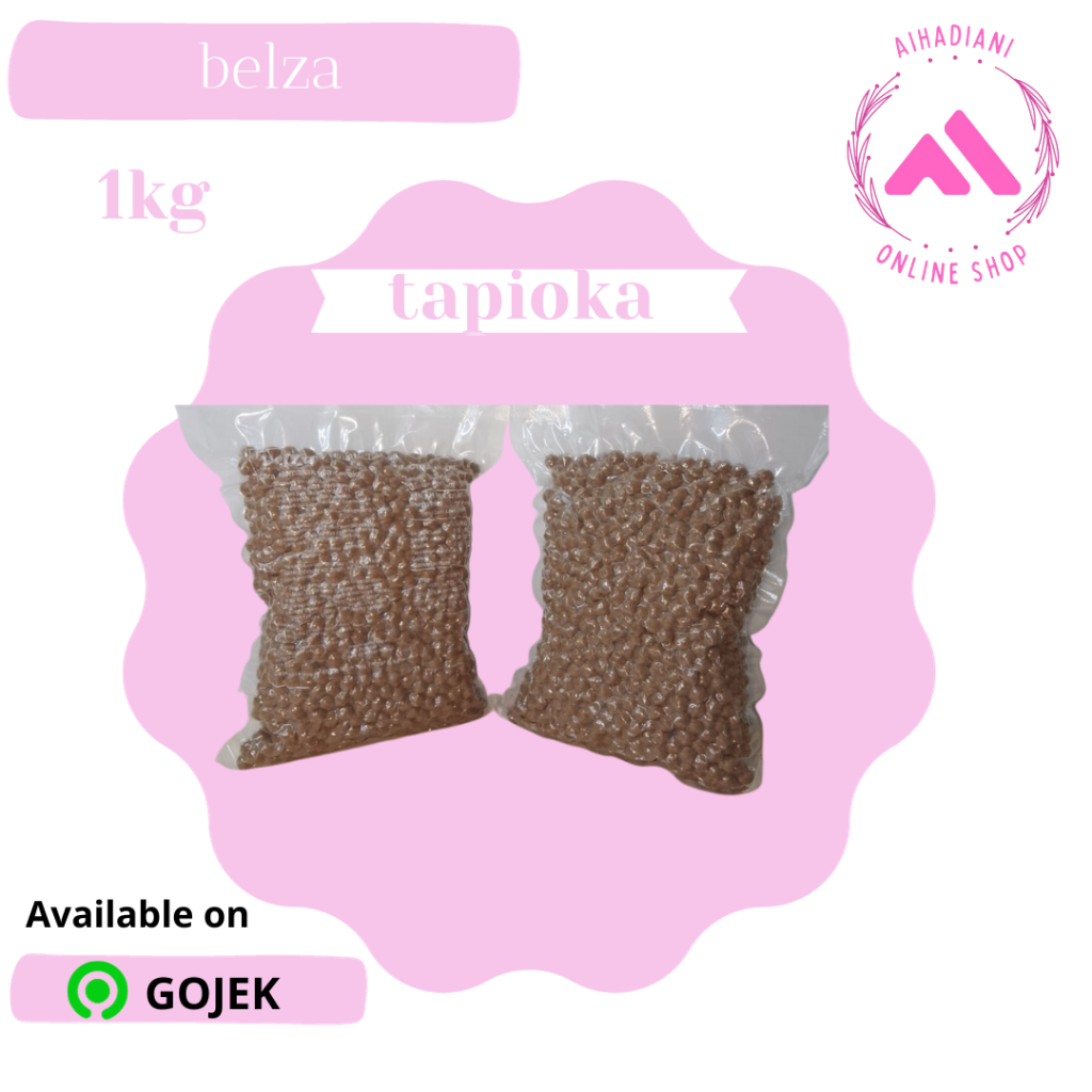 

Tapioca Pearl 1kg - Topping Minuman Belza Tapioka Bubble