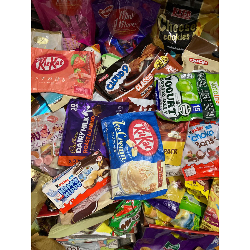 

Snack eceran Hanuta Milo nugget nutella b ready Kinder schoko bons milka mix Golden cheese o’rice murah ecer per 1pcs