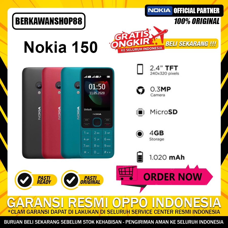 PROMO Nokia 150 2020 Dual Original Garansi Resmi TAM