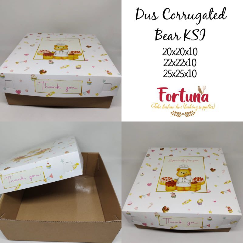 

Dus Corrugated Bear uk 22x22x10cm KSI