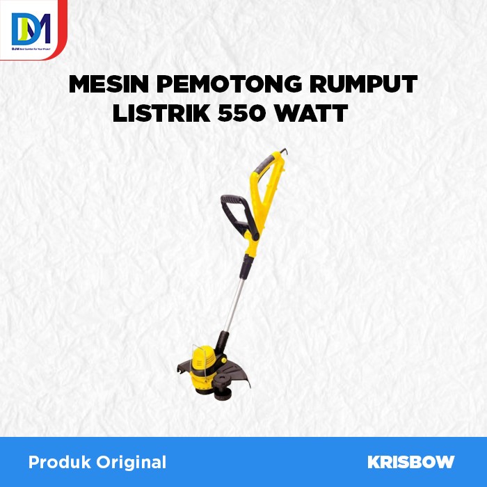 Mesin Pemotong Rumput Listrik 550 Watt Grass Trimmer Krisbow