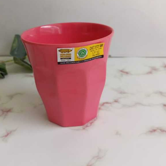 Gelas Belimbing  B0501 Kecil 280 ml Merah muda/Pink Golden Dragon
