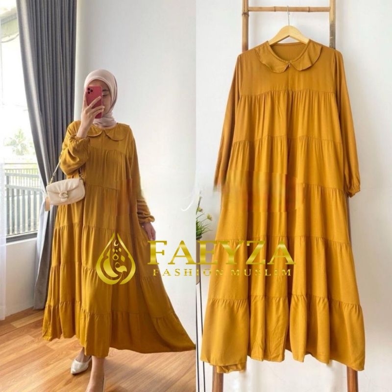 MIDI DRESS CHIKA / MIDI DRESS CRINKLE AIRFLOW CRINKLE / GAMIS WANITA CRINKLE