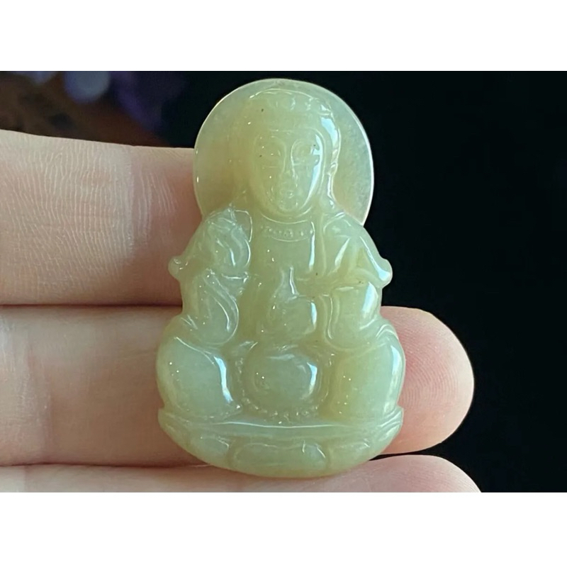Natural Jadeite / Giok Feicui Burma Dewi Kwan Im Sertifikat Asli