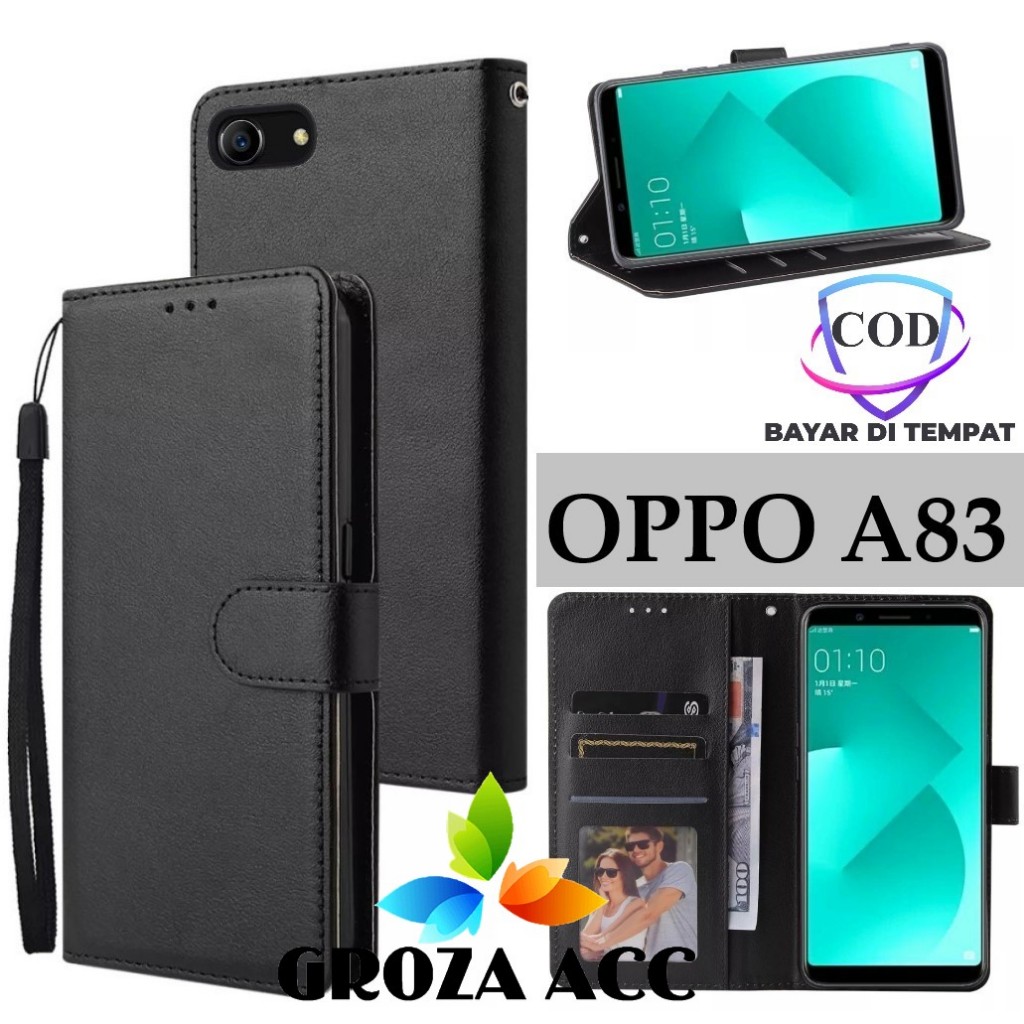 Flip Case OPPO A83 Case Wallet Kulit Casing Dompet Case Wallet Leather Flip Case OPPO A83 Casing hp 