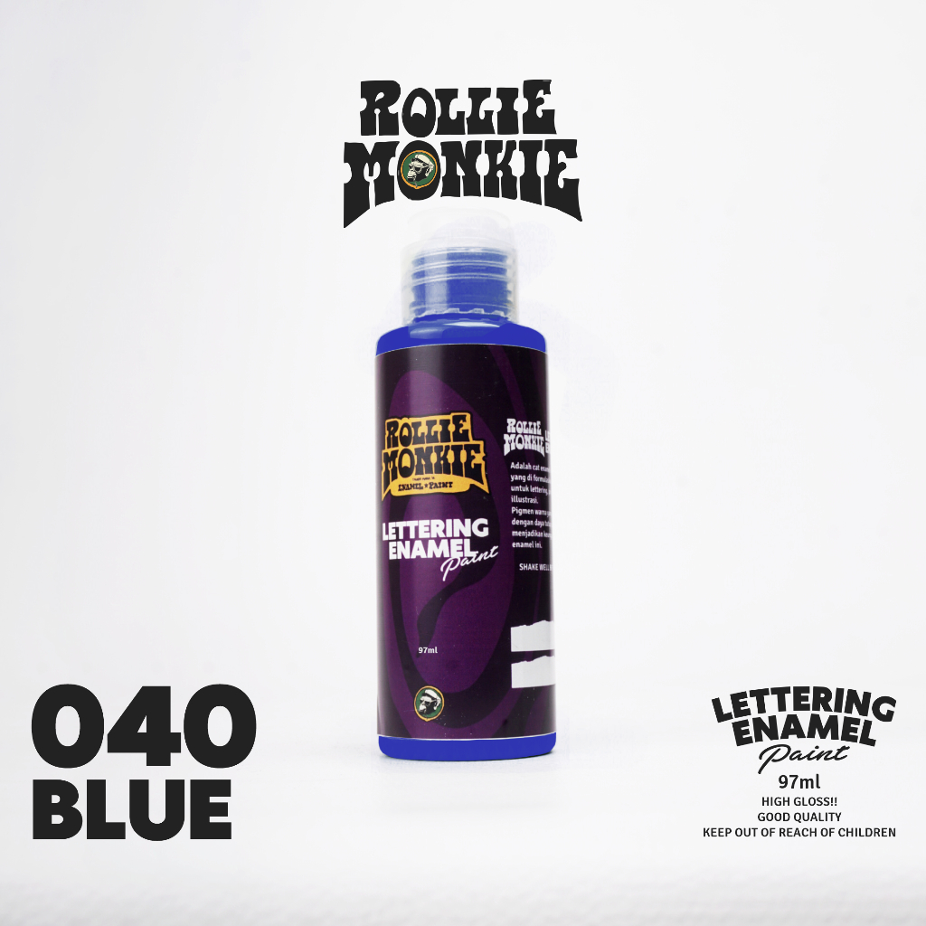 

Rolliemonkie Lettering enamel Paint (oilbased) 040 Blue