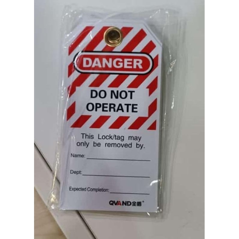 

Lockout Tag out Loto tag danger