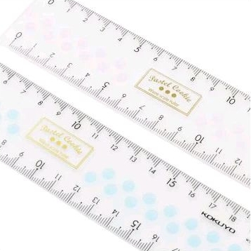 

KOKUYO PASTEL COOKIE WAVE SCALE RULER 20cm