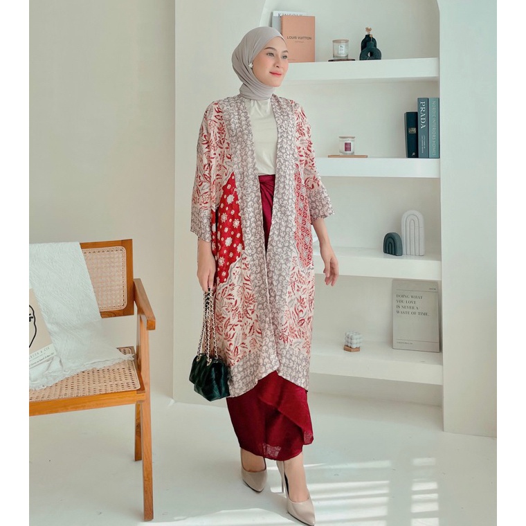 Dskon READY STOCK Ayana Outer Batik Set [286]