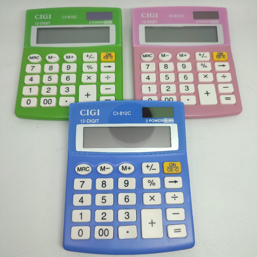 

Calculator CIGI CI-812C Warna | Kalkulator Anak/Lucu 12 Digit | Kalkulator Dagang, Kasir
