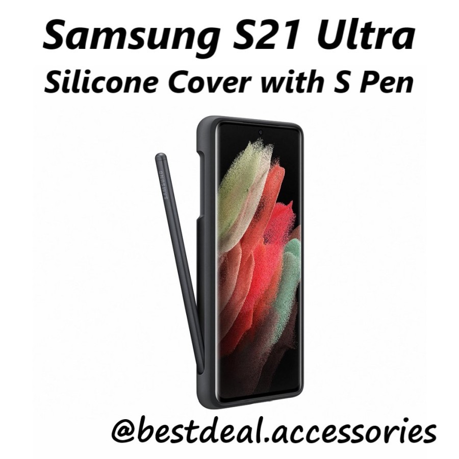 Samsung Galaxy S21 Ultra Silicone Cover with S Pen Case Original