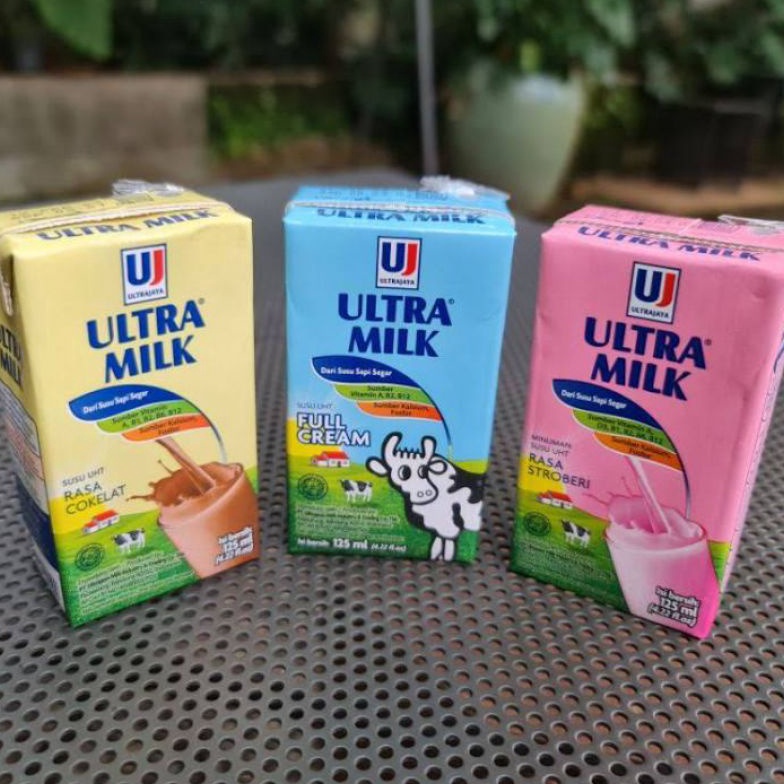 

60 susu uht ultra milk 125ml isi 40pc bisa mix 2 rasa 40