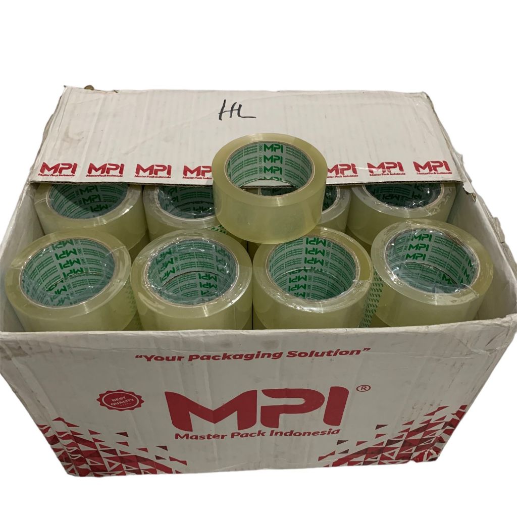 

(72pcs) [1 Dus] Lakban Bening - Lakban Cokelat MPI Ekomonis 45mm x 100 Yard