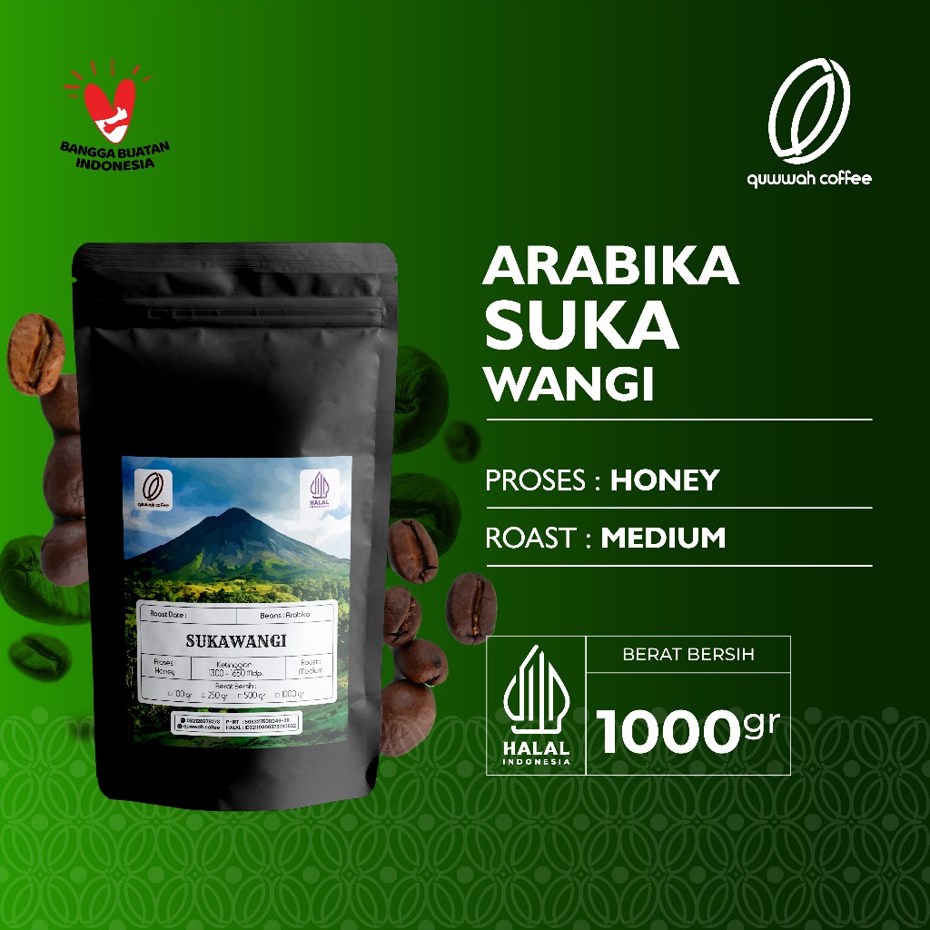 

Biji Kopi Bubuk Arabika Sukawangi Bogor Arabica Coffee Beans Single Origin Coffee Roast Bean Tubruk Espresso Dan Manual Brew 1 kg