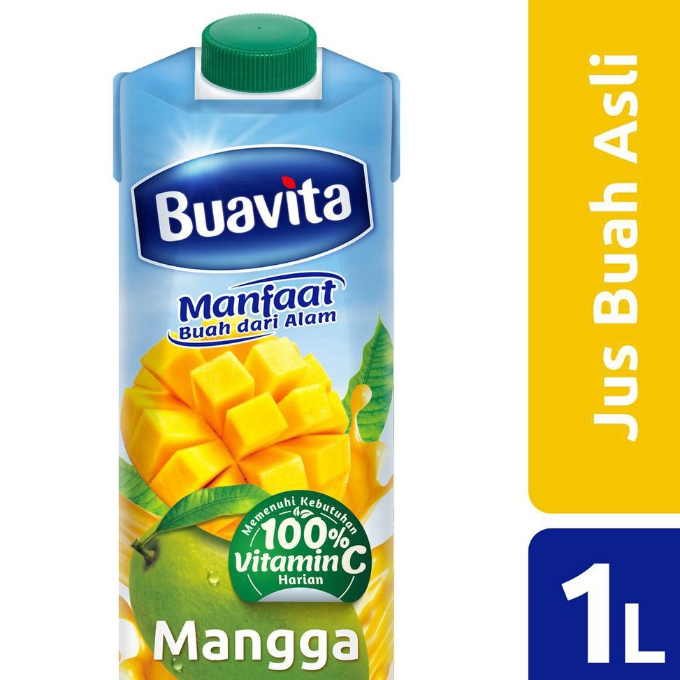 

RY5877 Buavita Jus Buah Asli Mangga 1000 Ml - Mango Juice, Jus Mangga 87fku