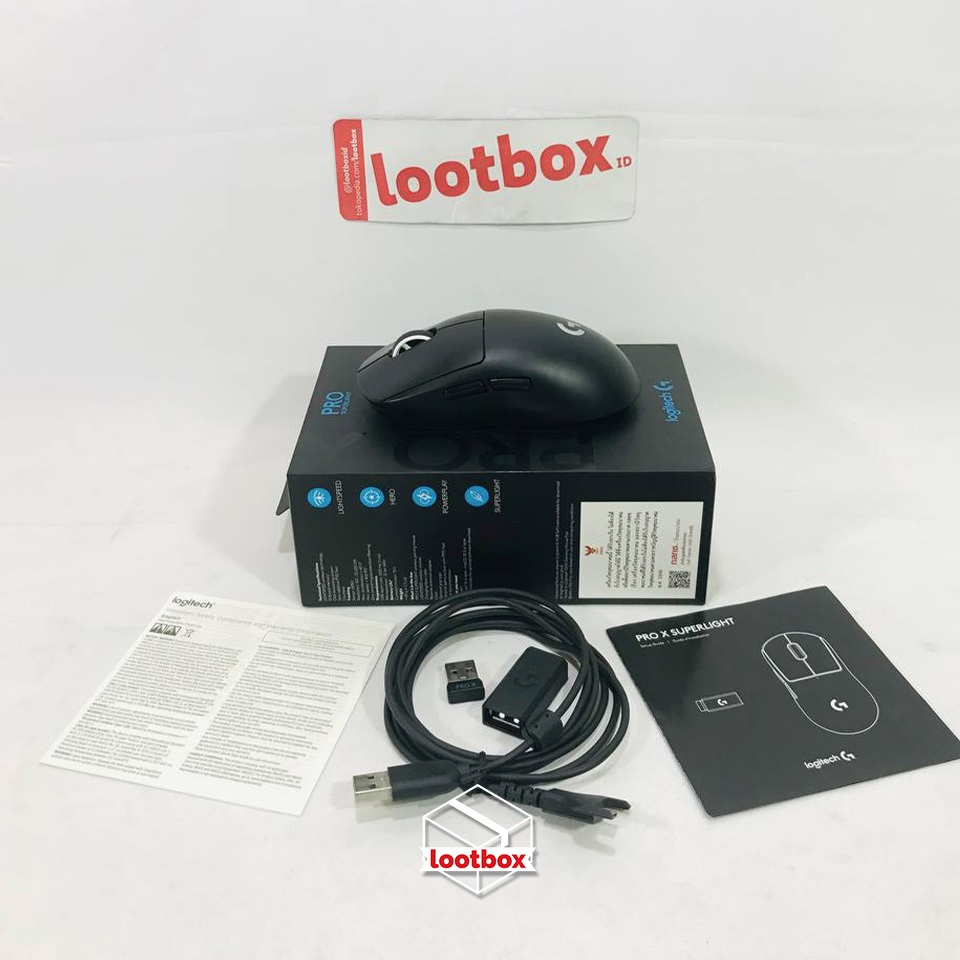 Mouse Gaming Wireless Logitech G Pro Gpro X Superlight Black [SECOND]