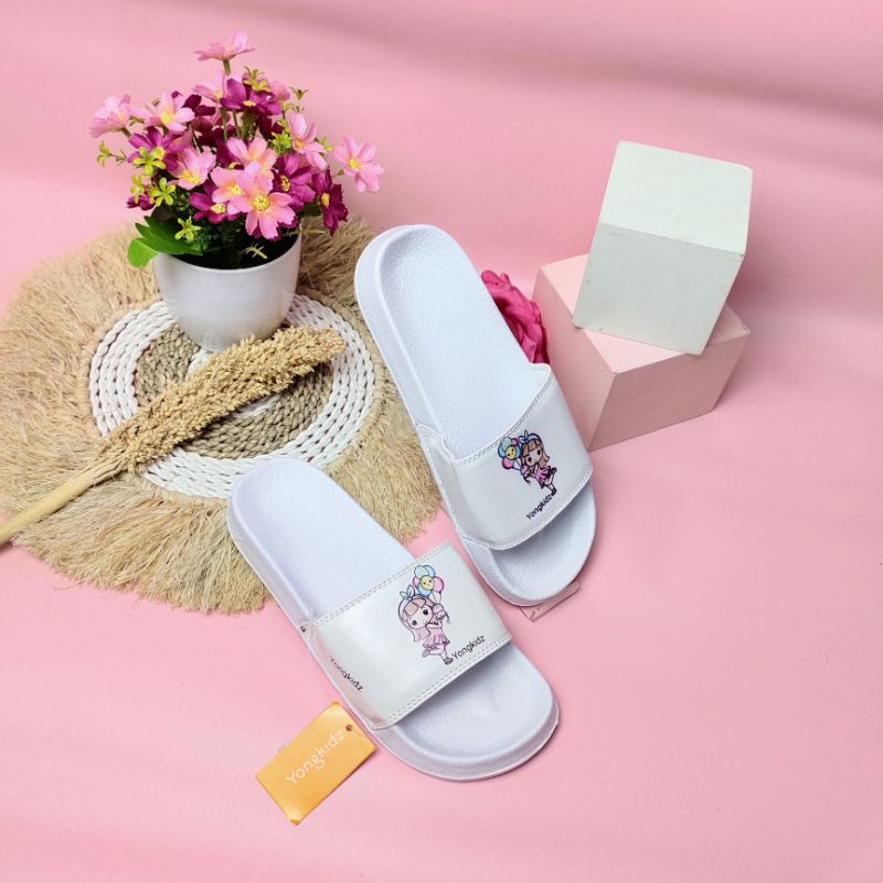 ‼️Laila Ponorogo ‼️sandal slop anak phylon Yongkidz/ sandal slop karet anak (motif balon)