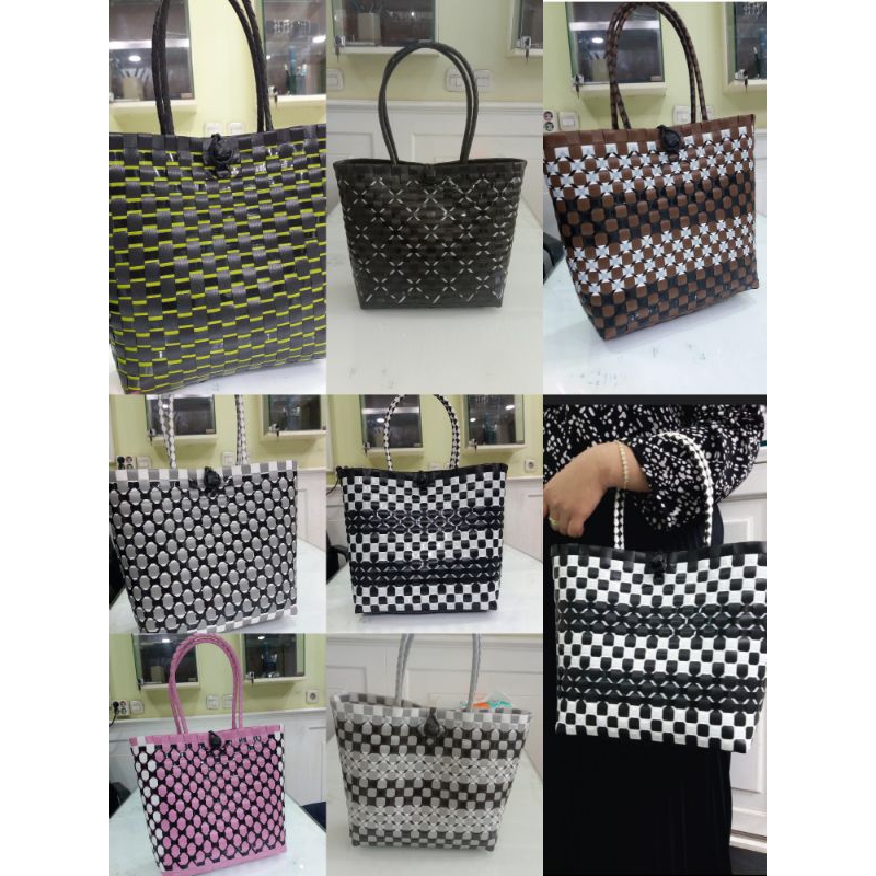 tas tenteng bakul anyaman plastik