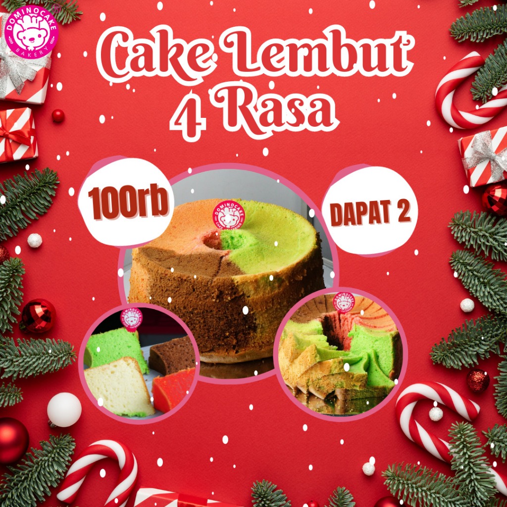 

Chiffon Cake - Cake Lembut 4 Rasa - Bolu Jadul - Bolu Premium