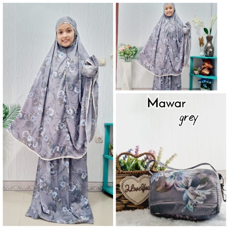 Mukena Parasut Jumbo Bahan Premium